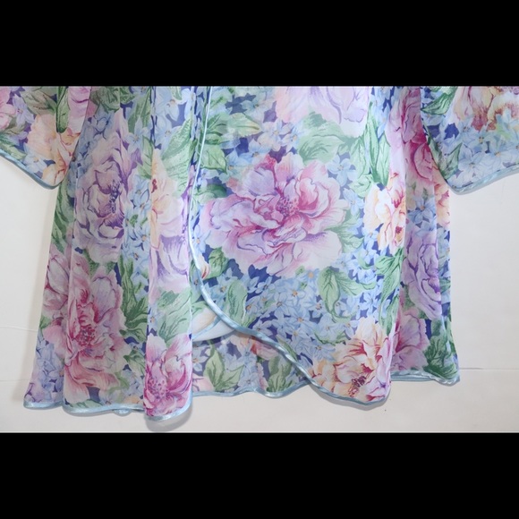 Vtg Gold Label Victoria Secret Kimono Sz Large - Picture 4 of 11